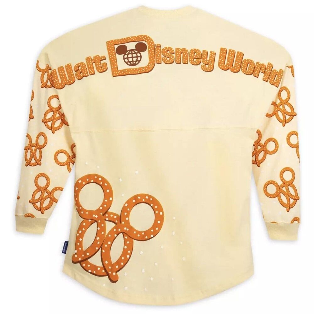 Disney Parks 2022 Scented Mickey Mouse Pretzel Adult Spirit Jersey World sz M - Picture 12 of 14